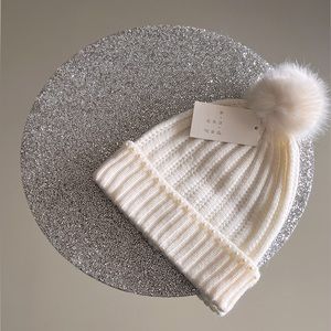 NEW w/Tags Winter White Hat with Pom